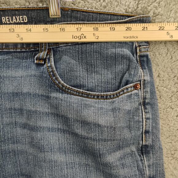 Signature by Levi Strauss Jeans Men’s 40x30 Blue Relaxed Fit Medium Wash Denim - Picture 9 of 14